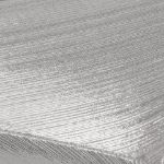 16" Fold Flat Star w/Metallic Mesh Fabric - White