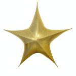 54" Fold Flat Star w/Metallic Mesh Fabric - Gold