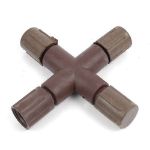 Coaxial X Connector - Brown
