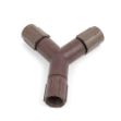 Coaxial Y Connector - Brown