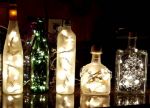 20 Light Non Connectable Pure White LED Mini Lights Brown Wire