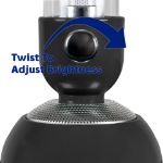 Rechargeable 3-in1 Camp Light Diffuser Speaker - Black