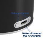 Rechargeable 3-in1 Camp Light Diffuser Speaker - Black
