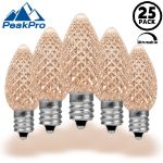 PeakPro Old Color Warm White C7 LED Replacement Bulbs 25 Pack