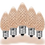 PeakPro Old Color Warm White C7 LED Replacement Bulbs 25 Pack