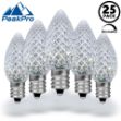 PeakPro Pure White C7 LED Replacement Bulbs 25 Pack
