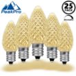 PeakPro Warm White C7 LED Replacement Bulbs 25 Pack