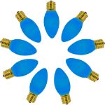 C9 RetroGlo® Vintage Blue Ceramic LED Replacement Bulbs - 25 Pack