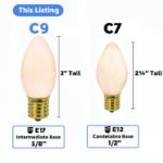 C9 RetroGlo® Vintage Orange Ceramic LED Replacement Bulbs - 25 Pack