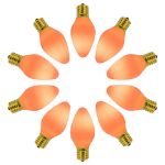 C7 RetroGlo® Vintage Orange Ceramic LED Replacement Bulbs - 25 Pack