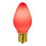 C7 RetroGlo® Vintage Red Ceramic LED Replacement Bulbs - 25 Pack