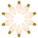 C7 RetroGlo® Vintage White Ceramic LED Replacement Bulbs - 25 Pack