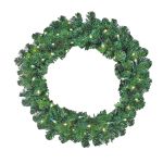 48" Lighted Colorado Pine Wreath