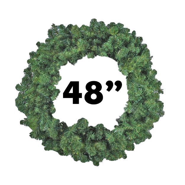 48" Unlit Colorado Pine Wreath
