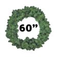 60" Unlit Commercial Colorado Pine Wreath