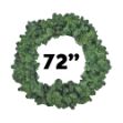 72" Unlit Deluxe Colorado Pine Wreath