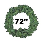 72" Unlit Deluxe Colorado Pine Wreath