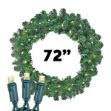 72" Lighted Deluxe Colorado Pine Wreath