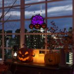 2D Trick or Treat & Pumpkin Motif Light (Orange & Purple)
