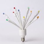 LED C9 Glitzer by Holidynamics Multi Color 5pk