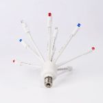 LED C9 Glitzer by Holidynamics Twinkle R/W/B 5pk