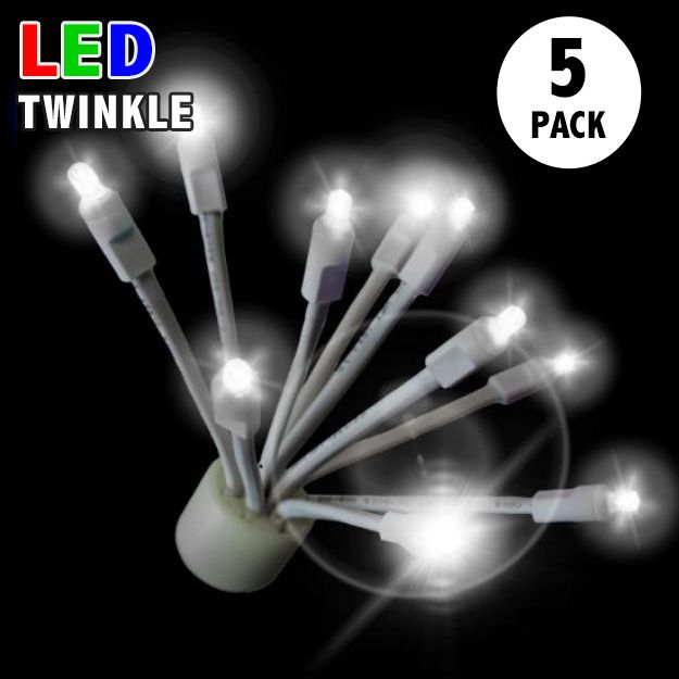 LED C9 Glitzer by Holidynamics Twinkle Pure White 5pk