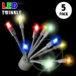LED C9 Glitzer by Holidynamics Twinkle Multi Color 5pk