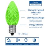 NL Select Green C7 LED Replacement Bulbs 25 Pack