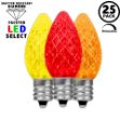 NL Select Yellow/Red/Orange C7 LED Replacement Bulbs 25 Pack
