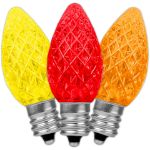 NL Select Yellow/Red/Orange C7 LED Replacement Bulbs 25 Pack