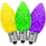 NL Select Yellow/Purple/Green C7 LED Replacement Bulbs 25 Pack