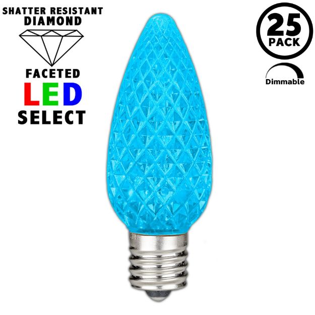 NL Select Teal C9 LED Replacement Bulbs 25 Pack