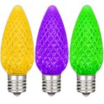 NL Select Yellow/Purple/Green C9 LED Replacement Bulbs 25 Pack