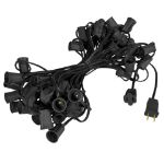 C9 50' Stringers 12" Spacing Black Wire