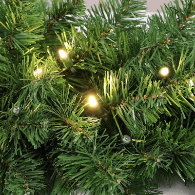 *NEW* TrueTwinkle® Coaxial 50 LED Green 6" Spacing Green Wire