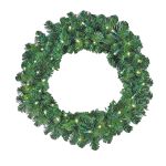 36" Lighted True Twinkle Deluxe Colorado Pine Wreath