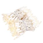 RetroGlo® Clear Mini Lights 100 Light on White Wire 22 Feet Long