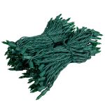 RetroGlo® Green Mini Lights 100 Light on Green Wire 50 Feet Long