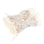 RetroGlo® Clear Mini Lights 100 Light on White Wire 50 Feet Long