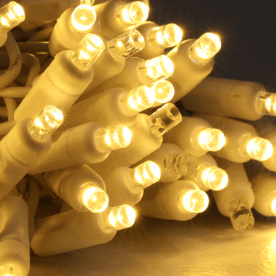 LED Curtain Lights 300 LED Warm White 8 Function Non-Connectable Clear Wire 
