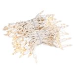 RetroGlo® Clear Mini Lights 100 Light on White Wire 34 Feet Long