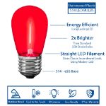 Rainbow S14 LED Plastic Filament Medium Base e26 Bulbs  - 25pk