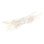 RetroGlo® Non-Connectable Clear Mini Lights 10 Light on White Wire 5.5 Feet Long