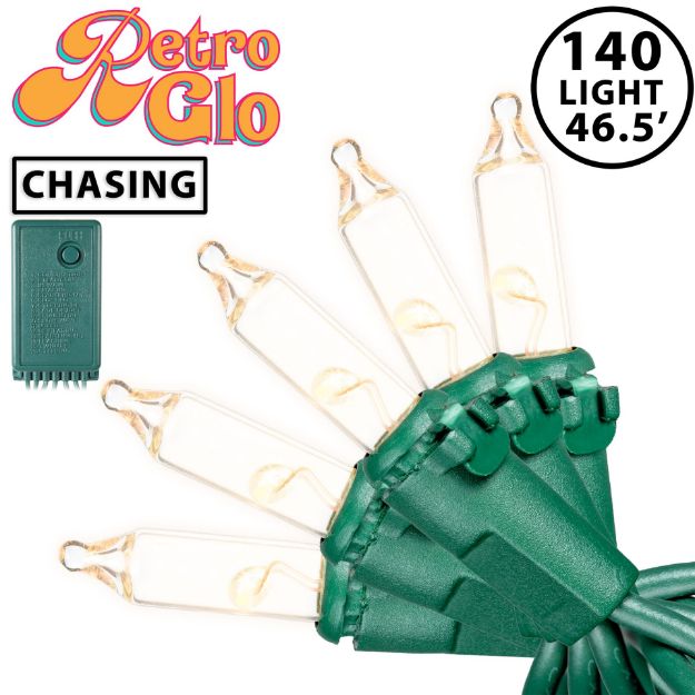 RetroGlo® Clear Multi Function Chasing Christmas Lights