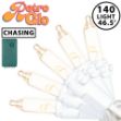 RetroGlo® Clear Multi Function Chasing Christmas Lights White Wire