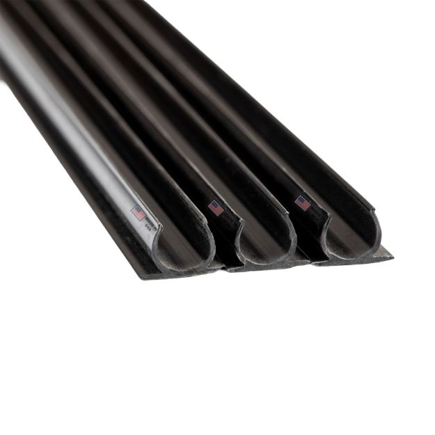 4' Rope Light Track for 3/8" Rope Lights Black