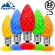 PeakPro Multi Colored C7 LED Replacement Lamps 25 Pack