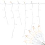 RetroGlo® Clear 100 Light Icicle Lights White Wire Long Drops