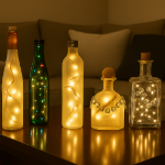 RetroGlo® Non-Connectable Clear Mini Lights 20 Light on White Wire 8 Feet Long