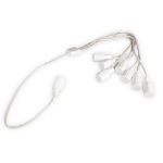 Coaxial Flex 8 Way Connector - White
